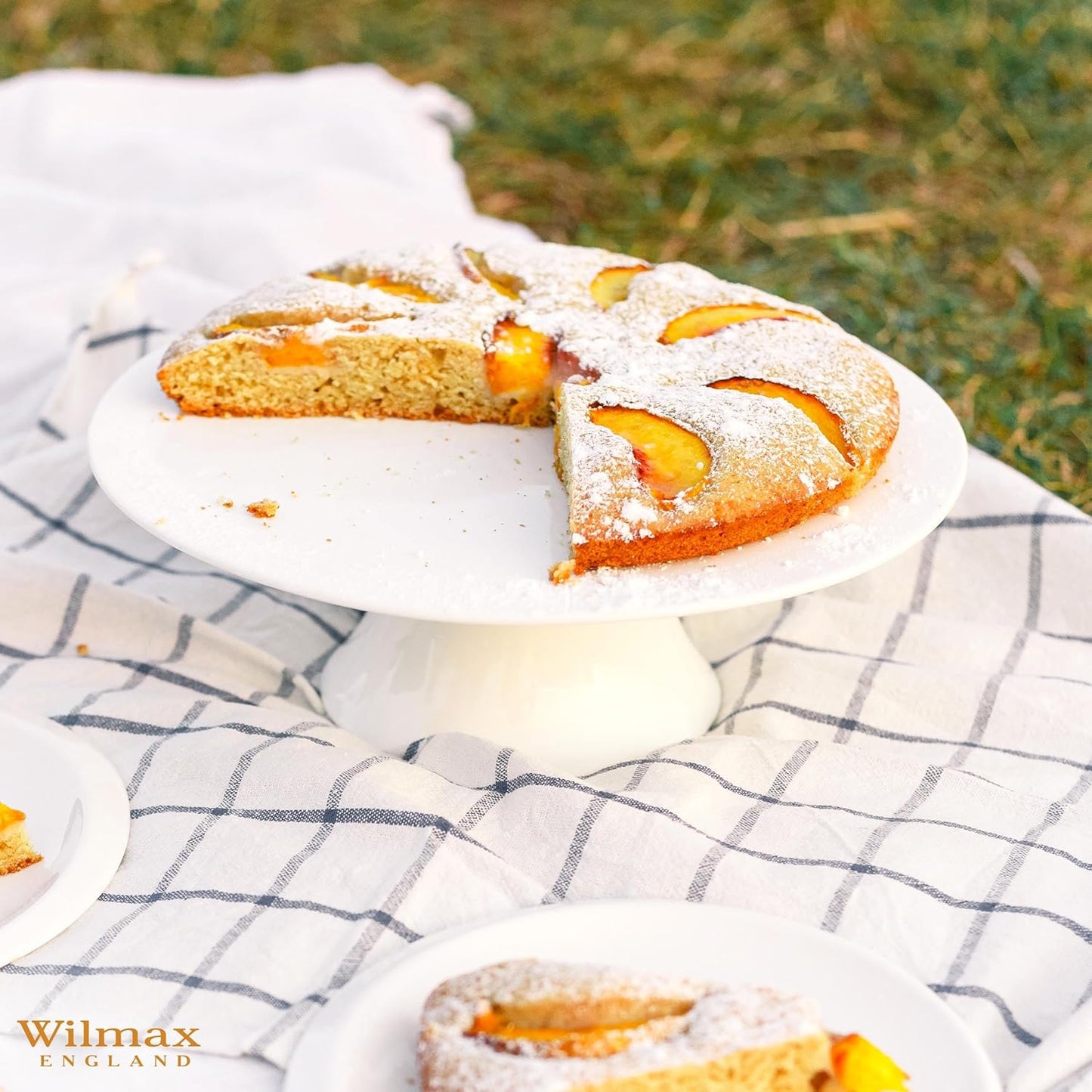 Wilmax Porzellan Kuchenständer, Weiß, 25 cm – WL-996128/A