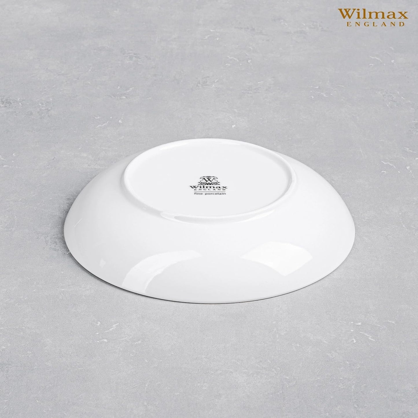 Wilmax Diep bord 23 cm van porselein, wit WL-991117/A