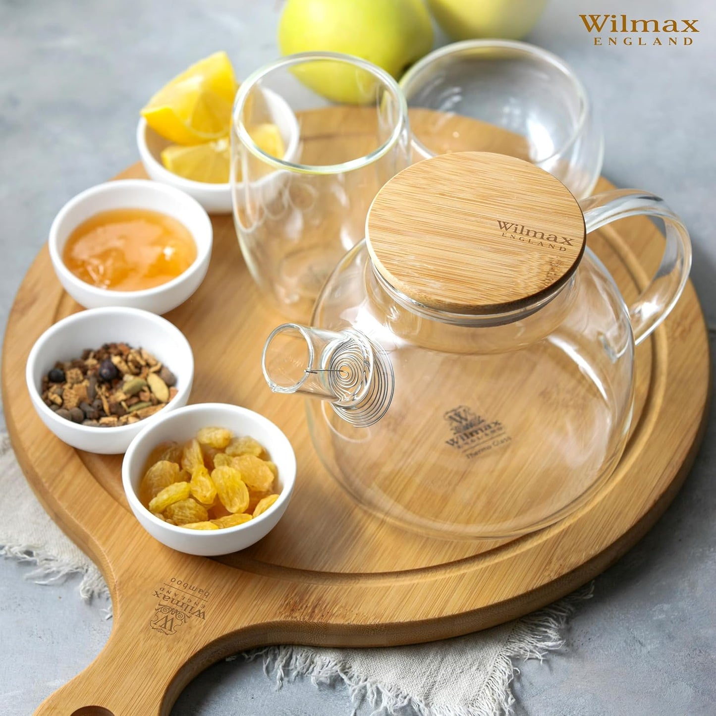 Wilmax Bamboe Serveerplank met greep Natuur 43,5x33 WL-771102/A