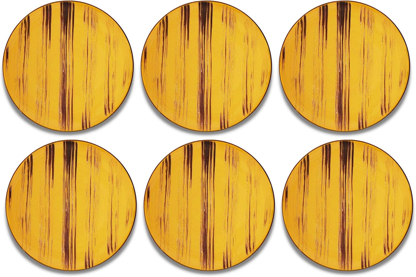 Wilmax Plate 18 cm Yellow Porcelain Set of 6 WL-668411/A6