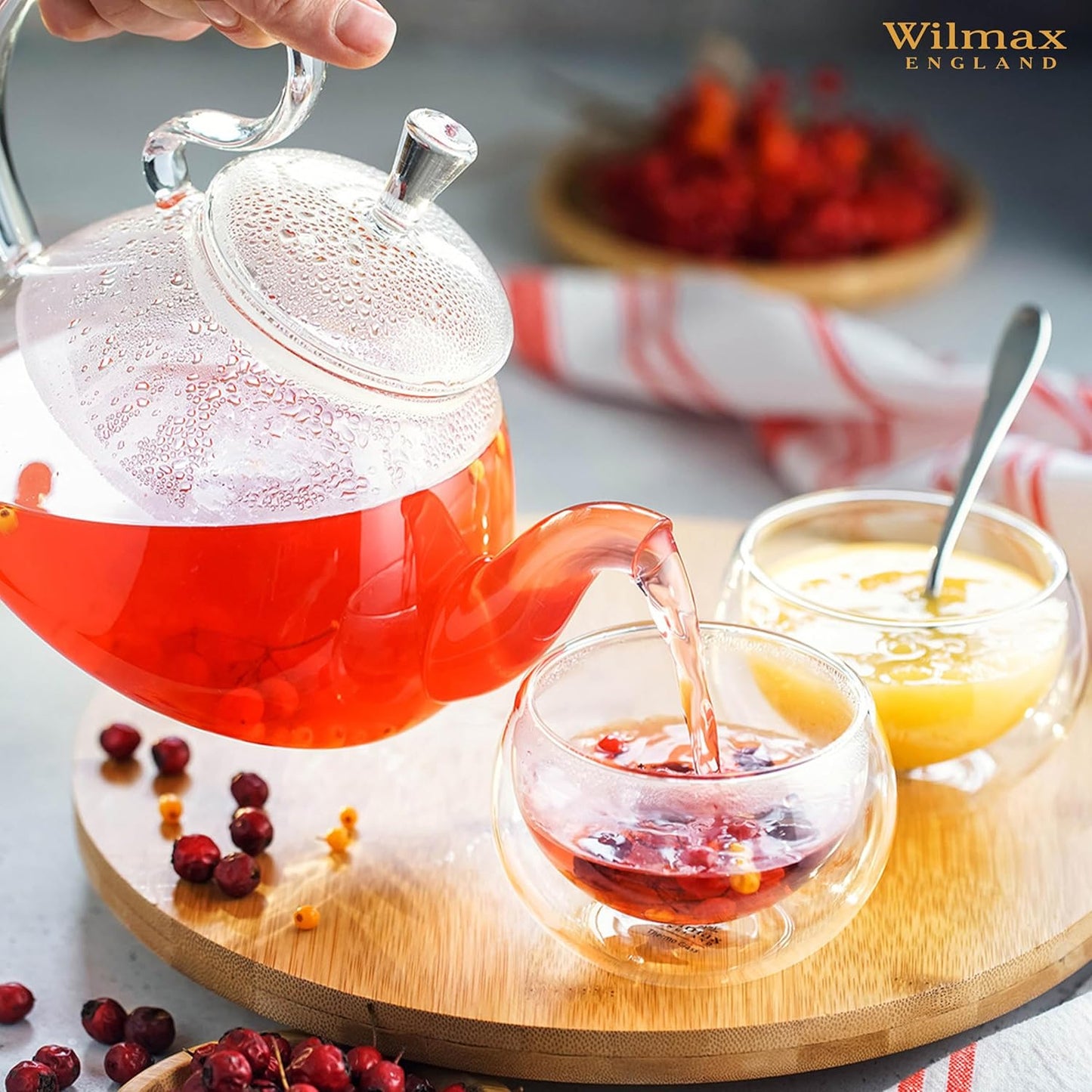 Wilmax Bambus Drehteller 33 cm x 4 cm, nachhaltig – WL-771080/A