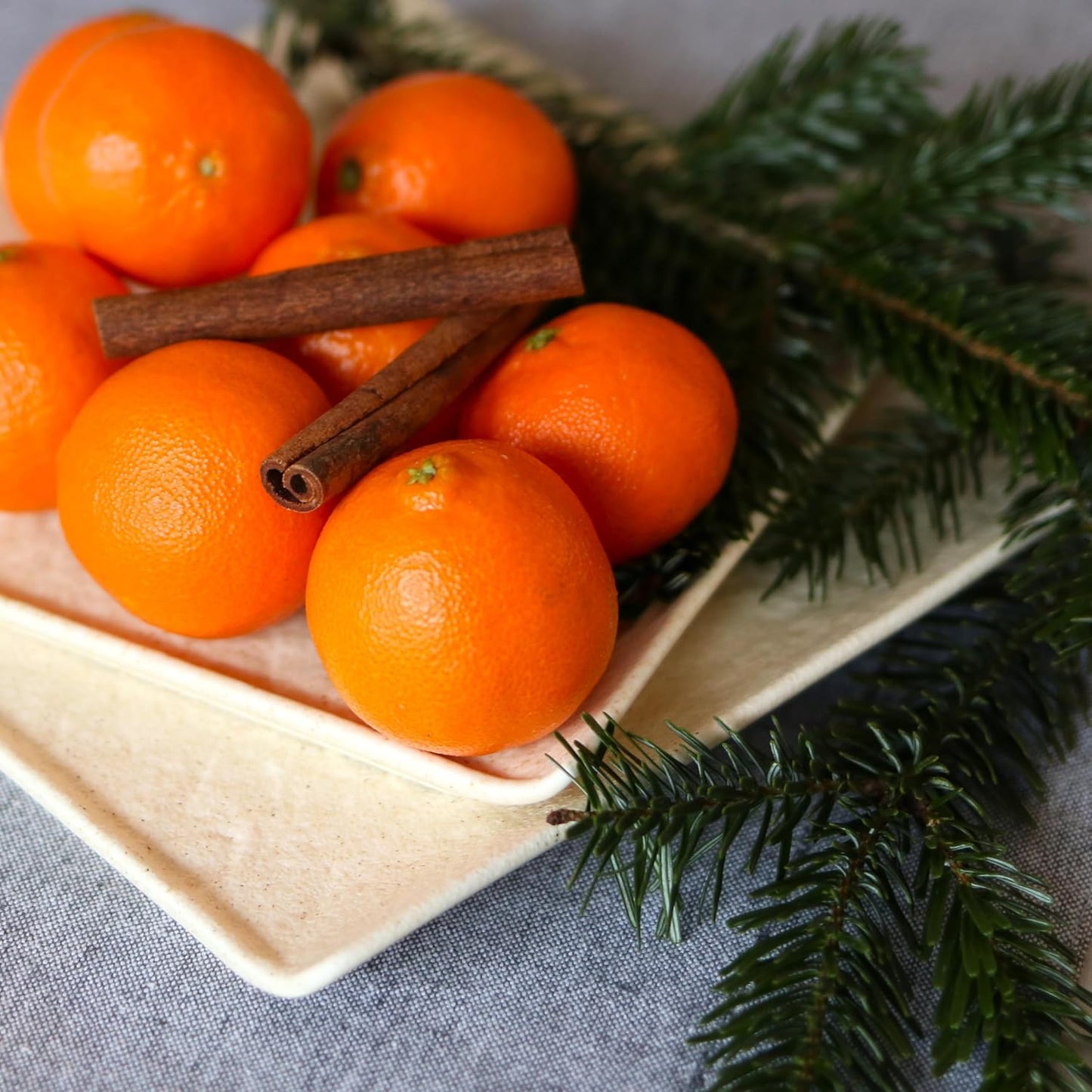 Wilmax Quadratische Sandstein Porzellanteller (3er Set) WL-661305/A3