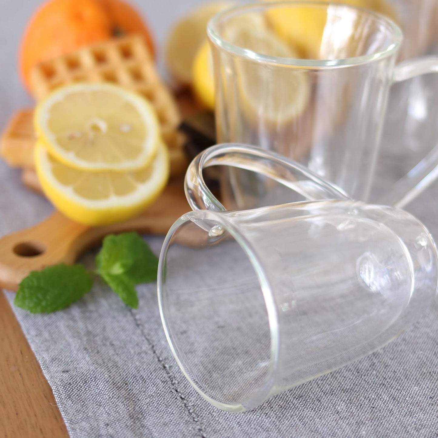 Wilmax Dubbelwandige Mok 400 ml Borosilicaatglas 2x WL-888727/A2