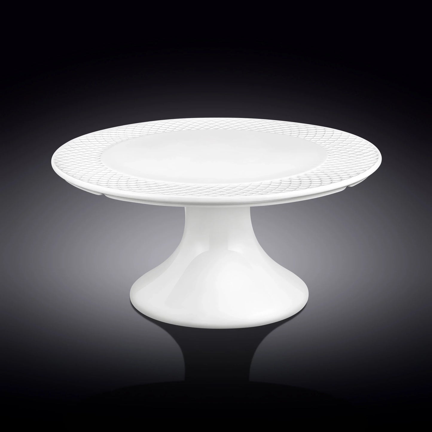 Wilmax Taartstandaard 30,5x10 cm Wit Porselein