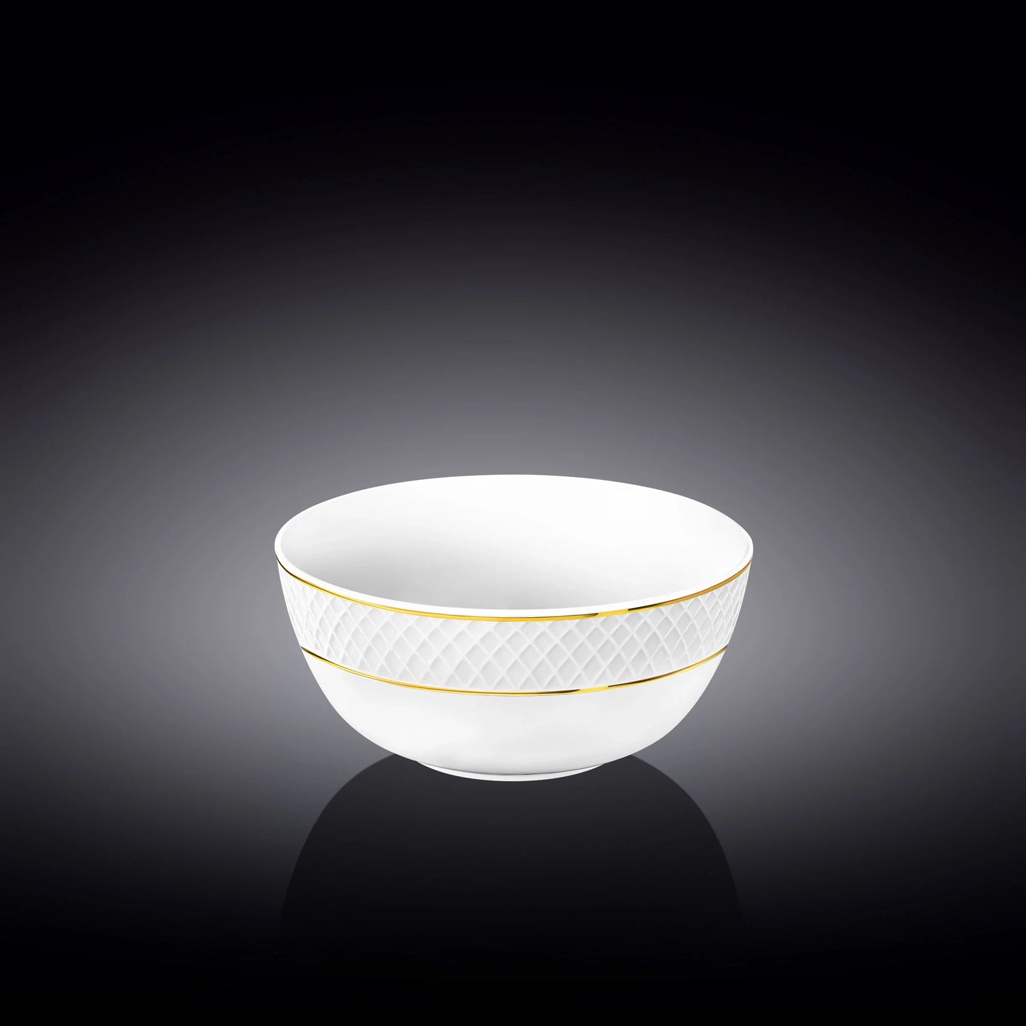 Wilmax England Schaal 12 cm Wit Porselein met gouden rand