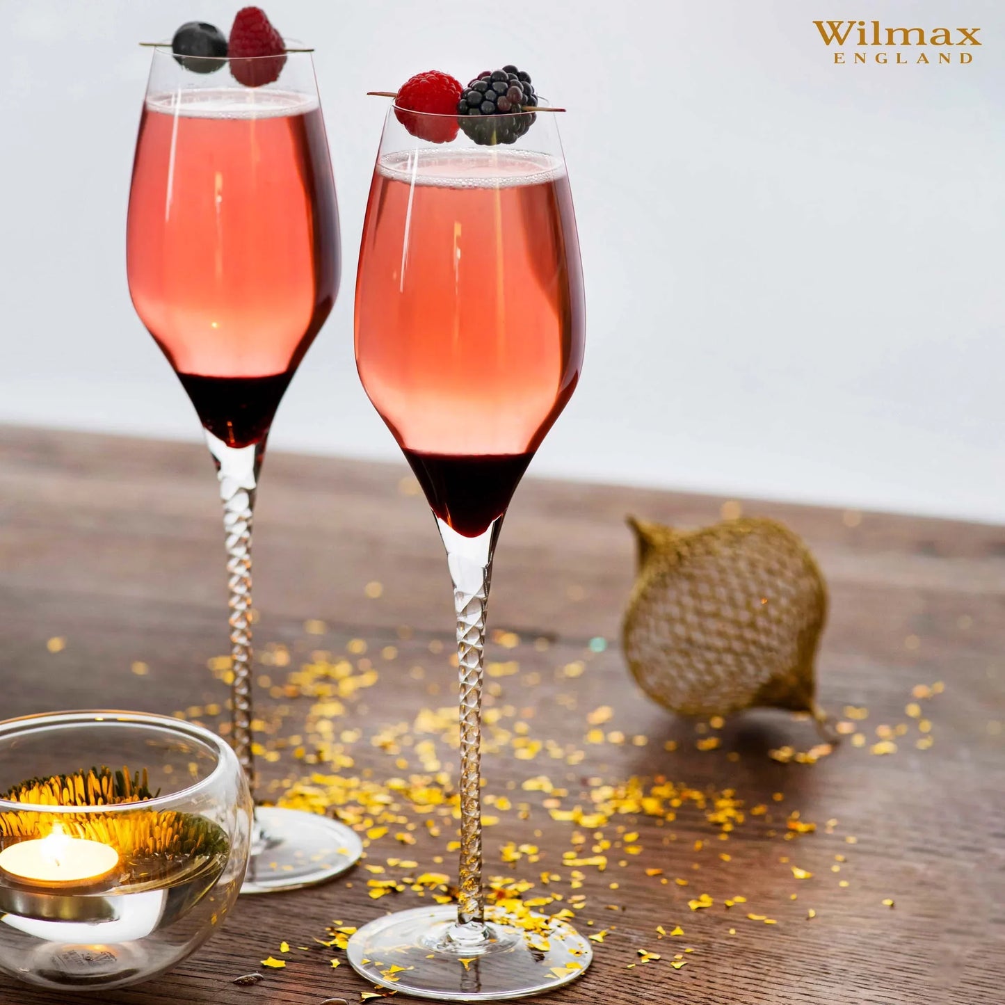 Wilmax England Champagnefluit Kristalglas 300ml 2-delig