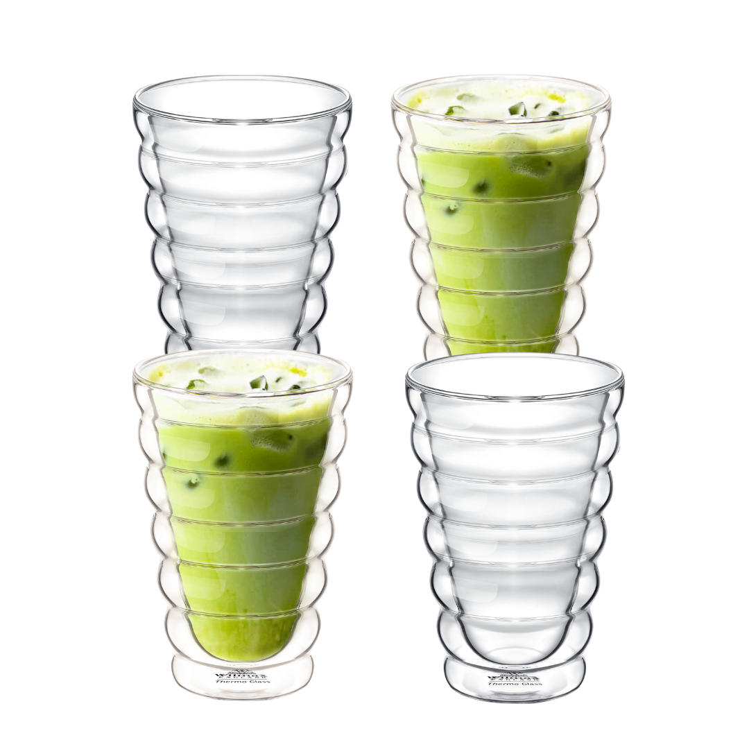 Wilmax Glas mit Doppelwand, 250 ml, 6er Set, WL-888416/A6