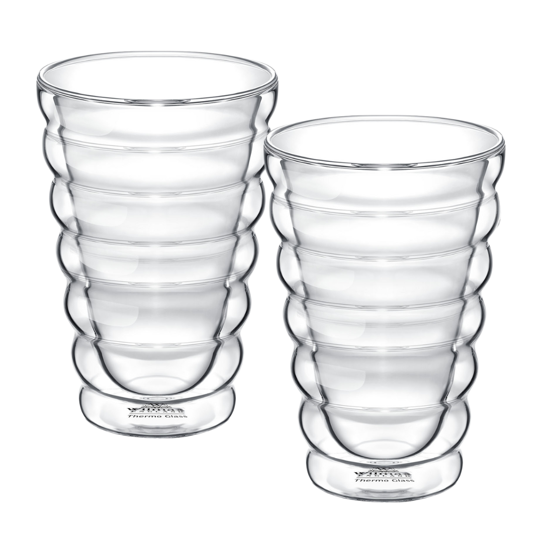 Wilmax Glas mit Doppelwand, 400 ml, 2er Set, WL-888418/A2