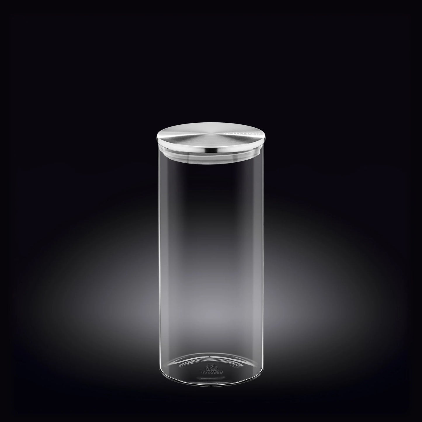 Wilmax Voorraadpot 1500 ml RVS deksel 2x WL-888517/A2