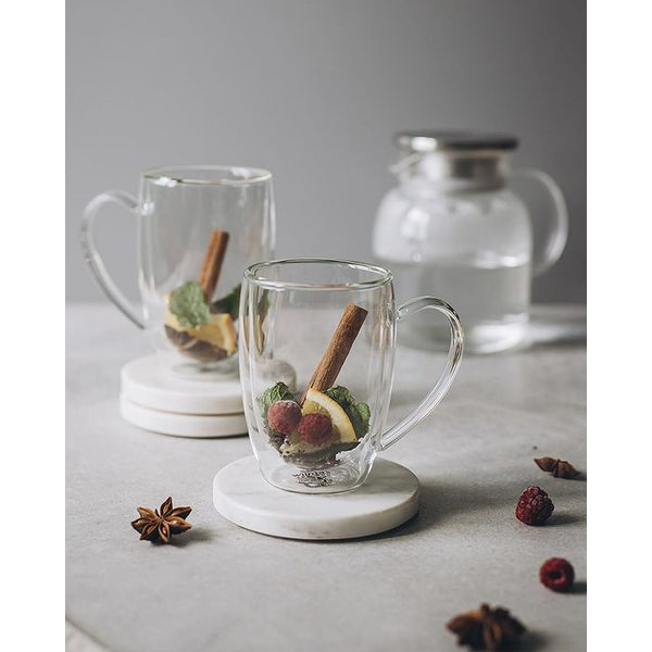 Wilmax Doppelwandiger Glasbecher 300 ml hitzebeständig WL-888740/A