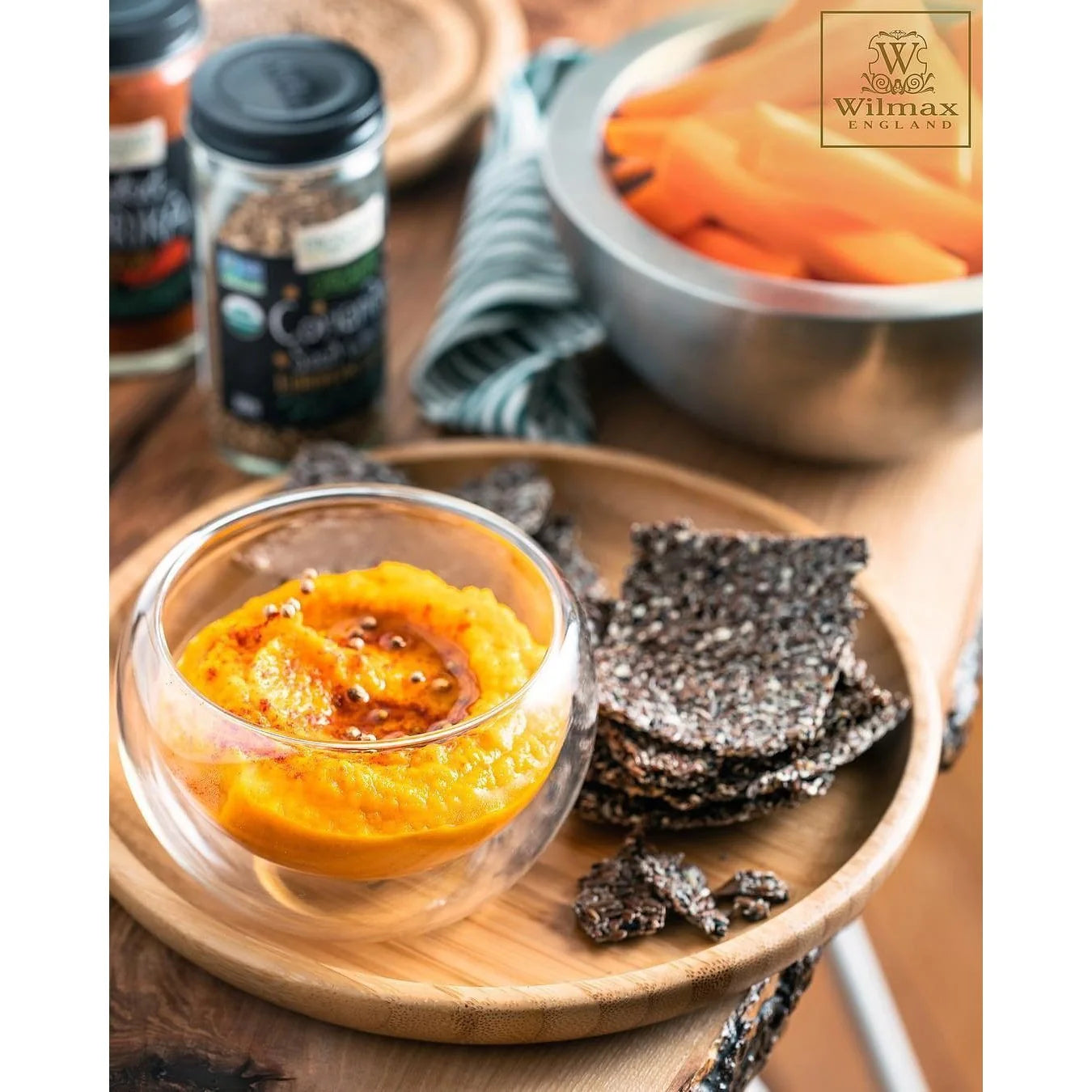 Wilmax Doppelwandige Glasschüssel, 250 ml – WL-888755/A