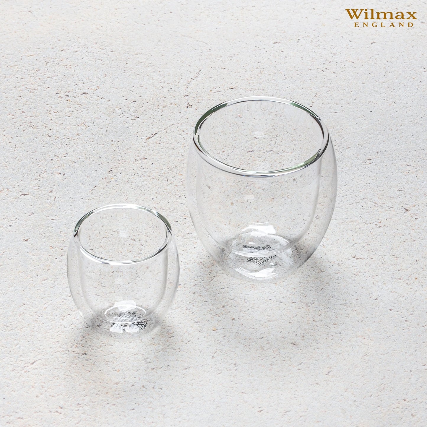 Wilmax Thermo-Glasbecher, 500 ml, doppelwandig, hitzebeständig – WL-888764/A