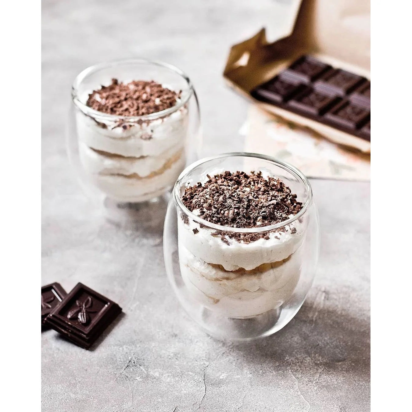 Wilmax Thermo-Glasbecher, 500 ml, doppelwandig, hitzebeständig – WL-888764/A