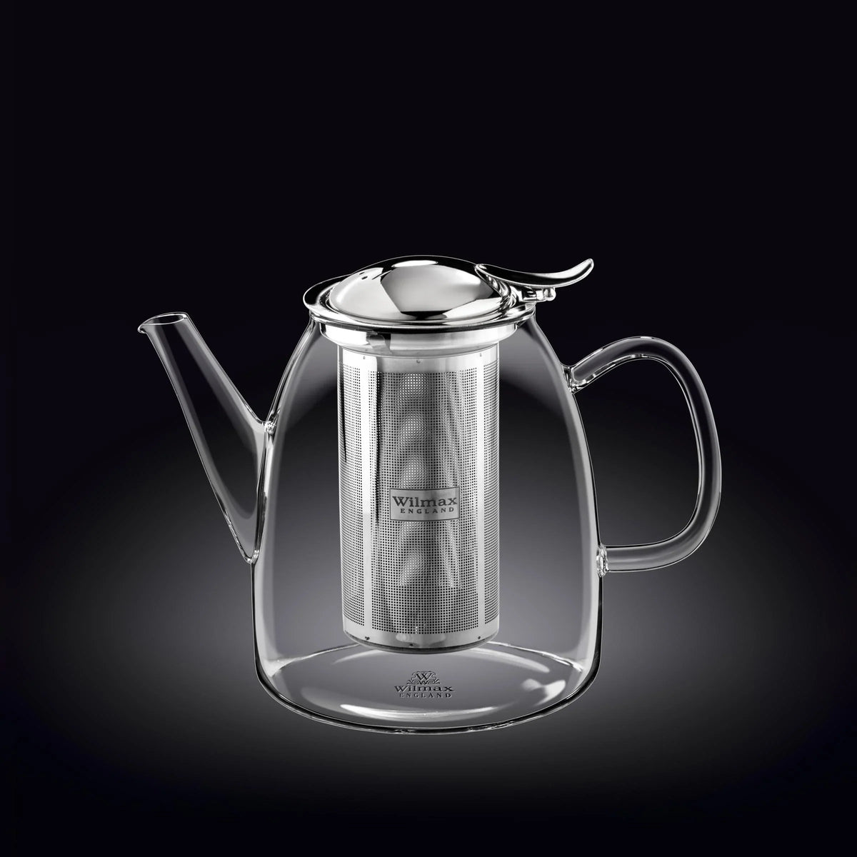 Wilmax Theepot 950 ml Borosilicaatglas RVS
