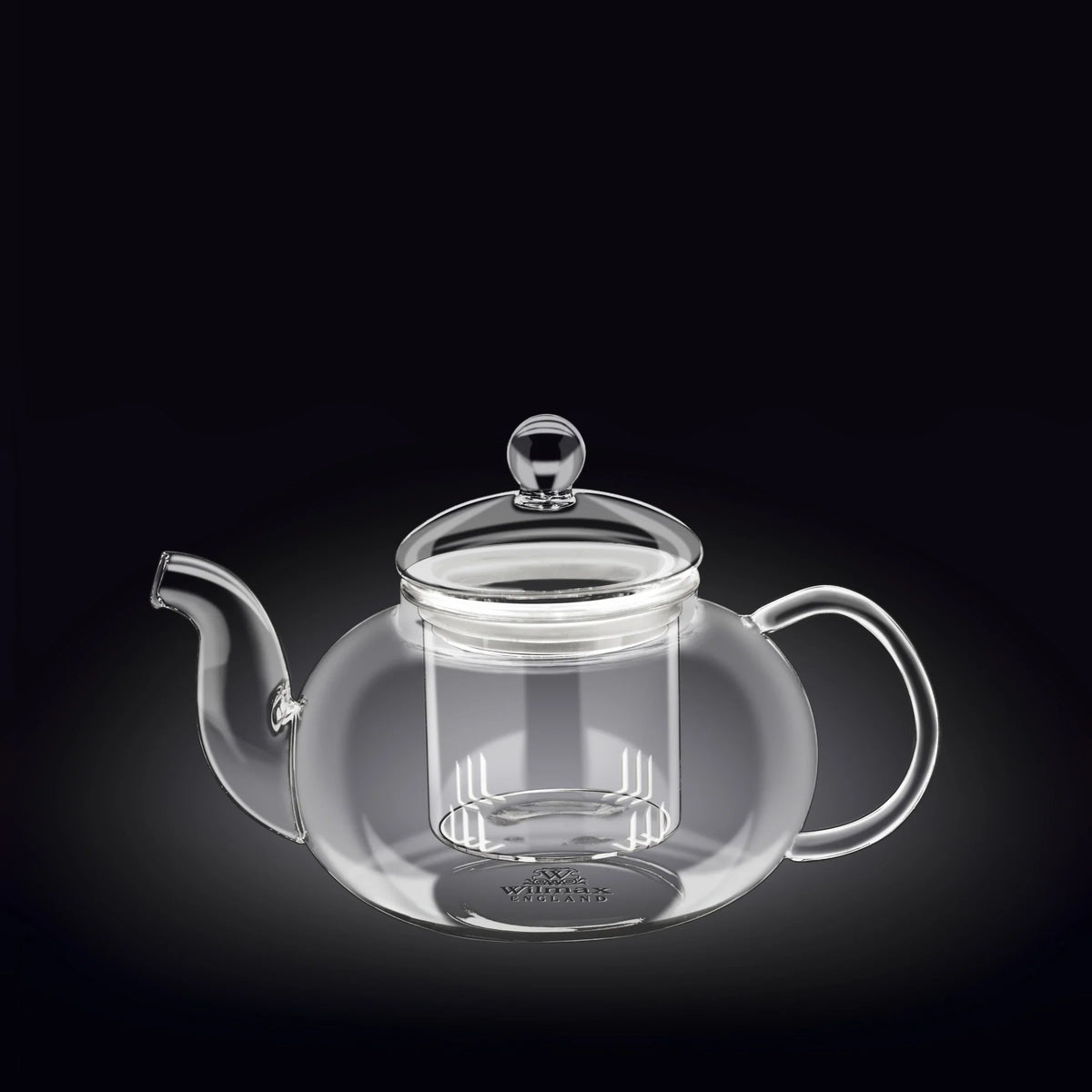 Wilmax England Theepot | Borosilicaatglas RVS filter 1200ml