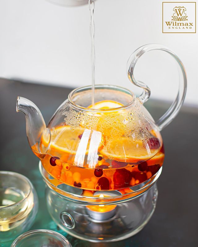Wilmax Theepot 800 ml Borosilicaatglas met Veerfilter WL-888817/A