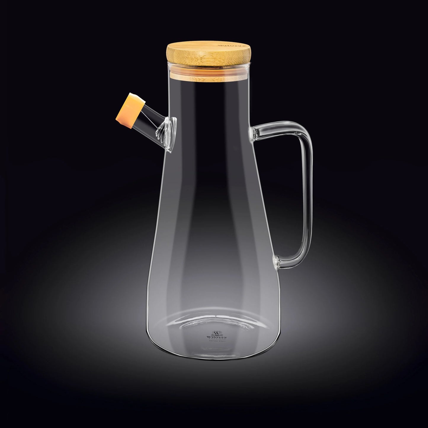 Wilmax Glazen Olieflfles 900ml Schenktuit Filter WL-888958/A