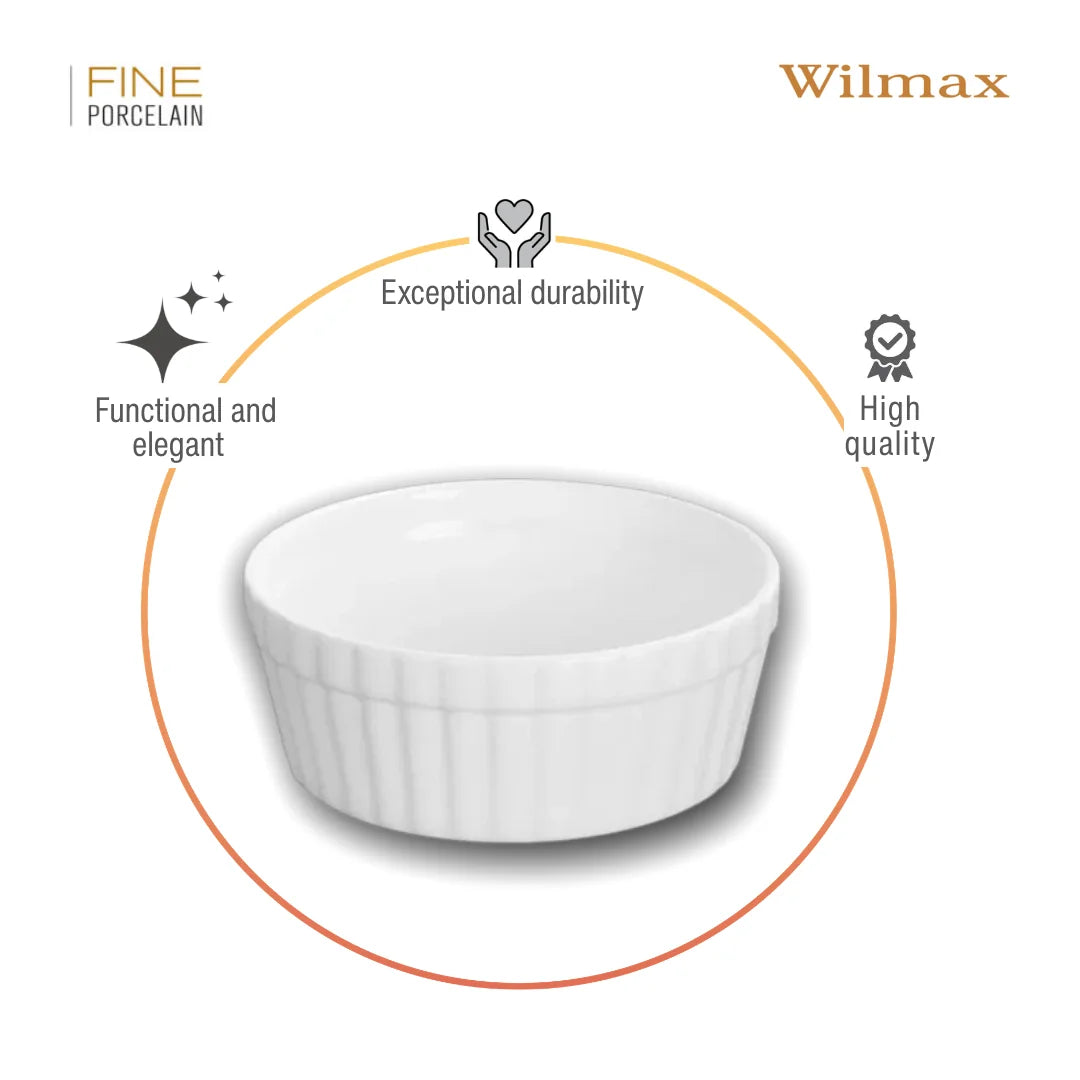 Wilmax Snack- & Dessertschaal 9 cm Porselein Wit