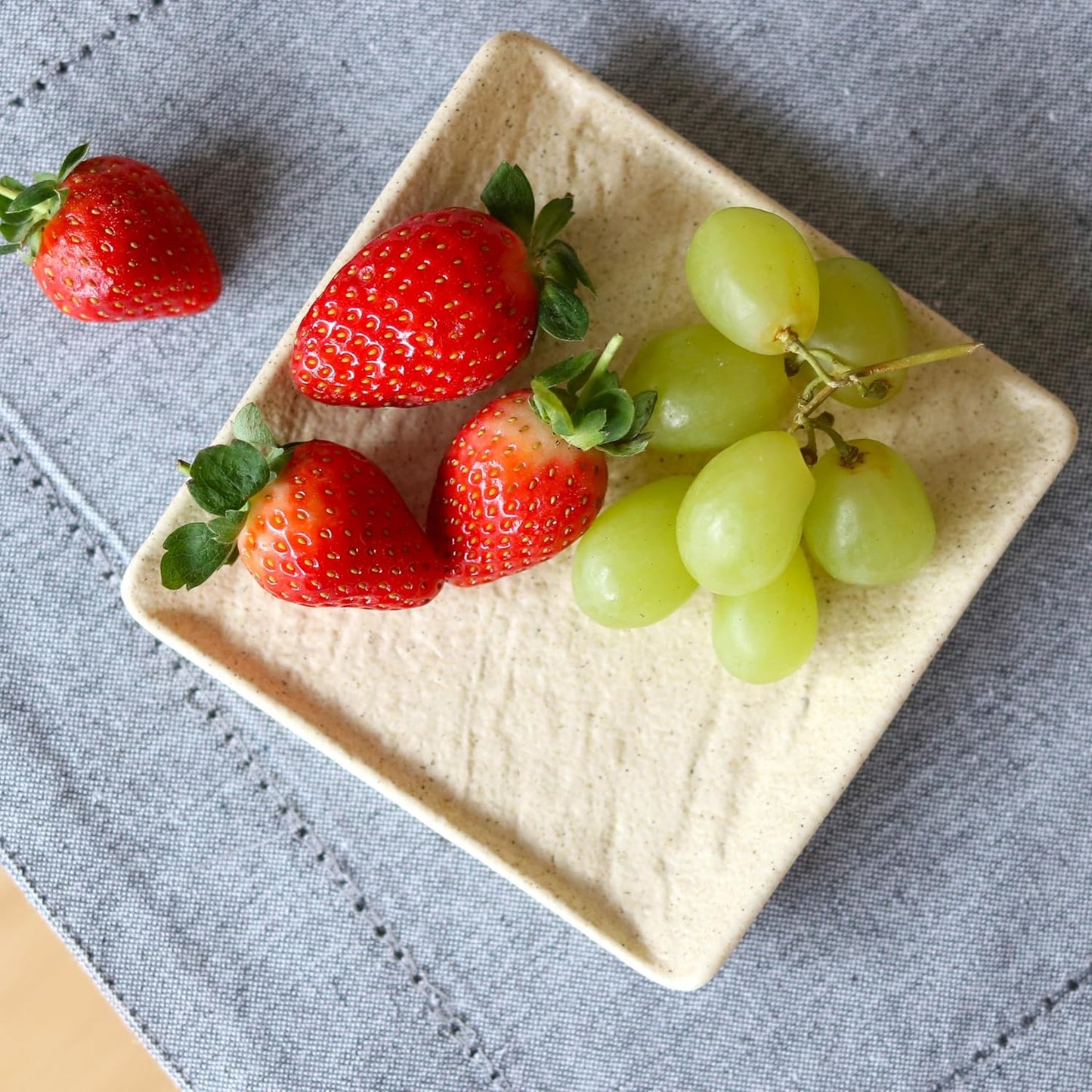 Wilmax Vierkant Bord Sandstone 13x13cm (6 st.) WL-661304/A6