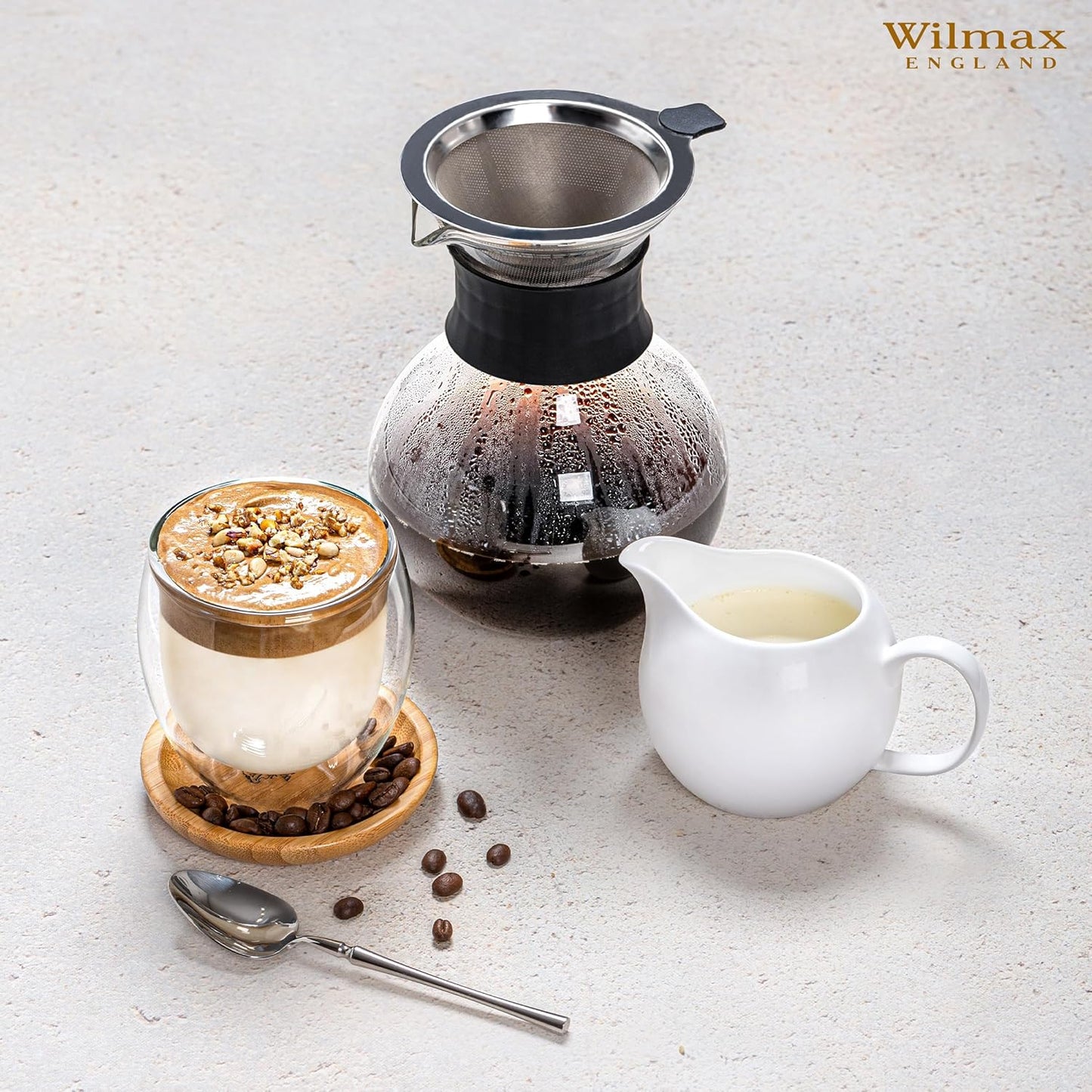 Wilmax Bambus Teller, 10 cm Durchmesser, aus natürlichem Bambus WL-771028/A