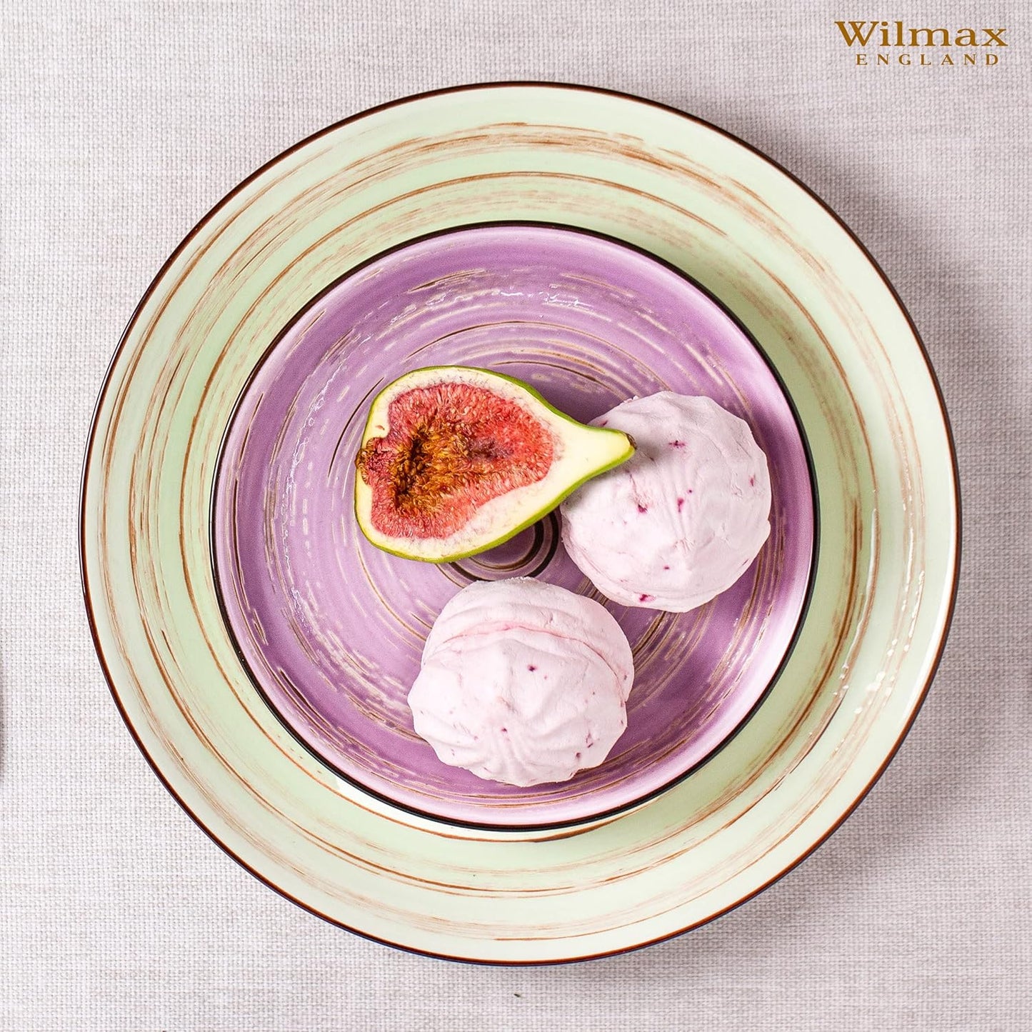 Wilmax runde Teller 20 cm, ColorBoom Kollektion, 6er Set – WL-669112/A6