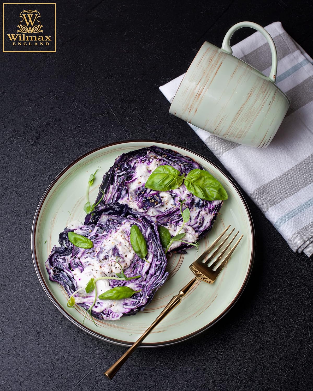 Wilmax Spiral Tassen 6er Set aus Porzellan 460 ml – WL-669137-237-537/A2