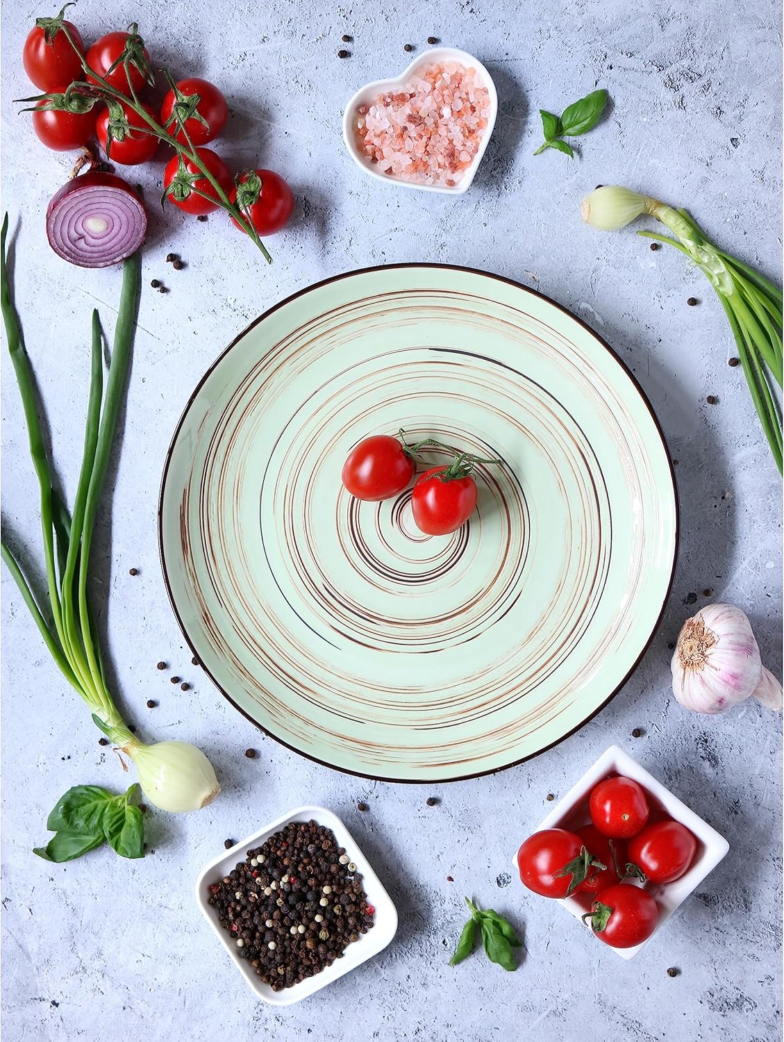 Wilmax Teller, 20 cm, Pistaziengrün, Porzellan, WL-669112/A