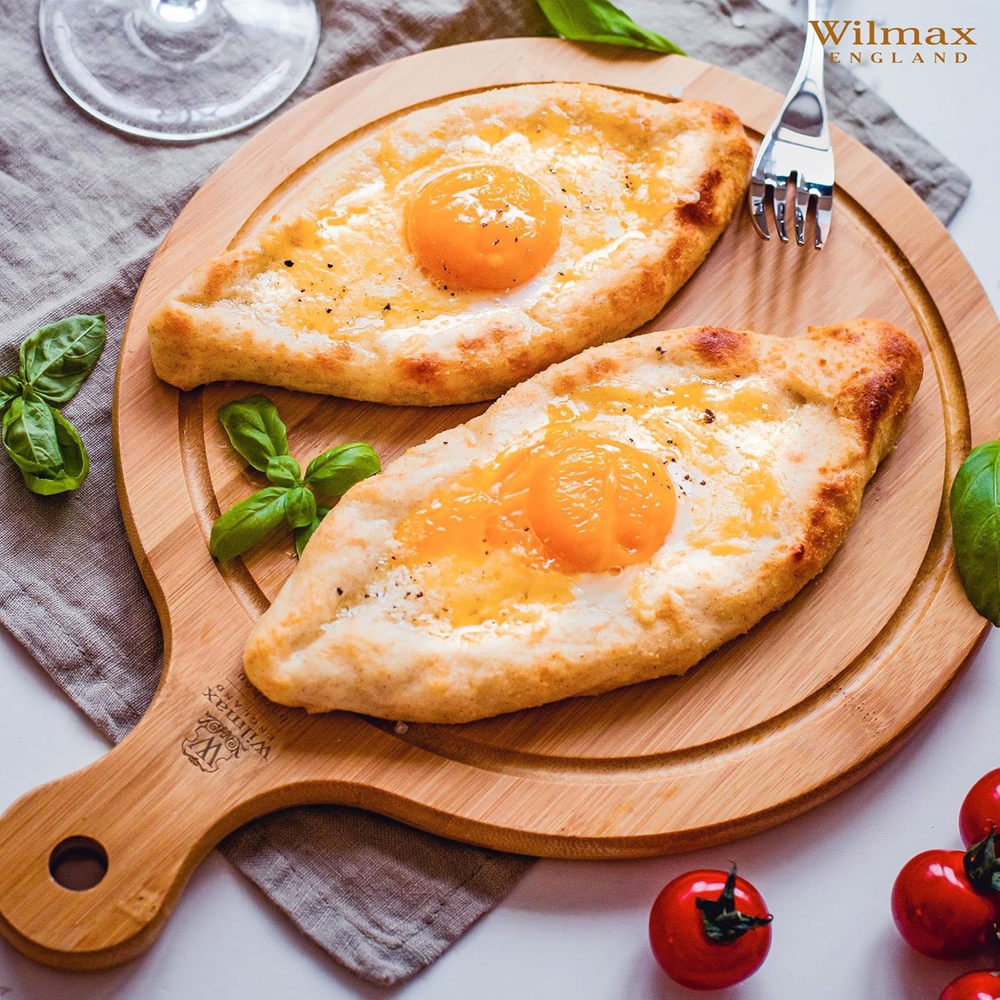 Wilmax Servierbrett mit Bambusgriff 34 x 25,5 cm – WL-771099/A