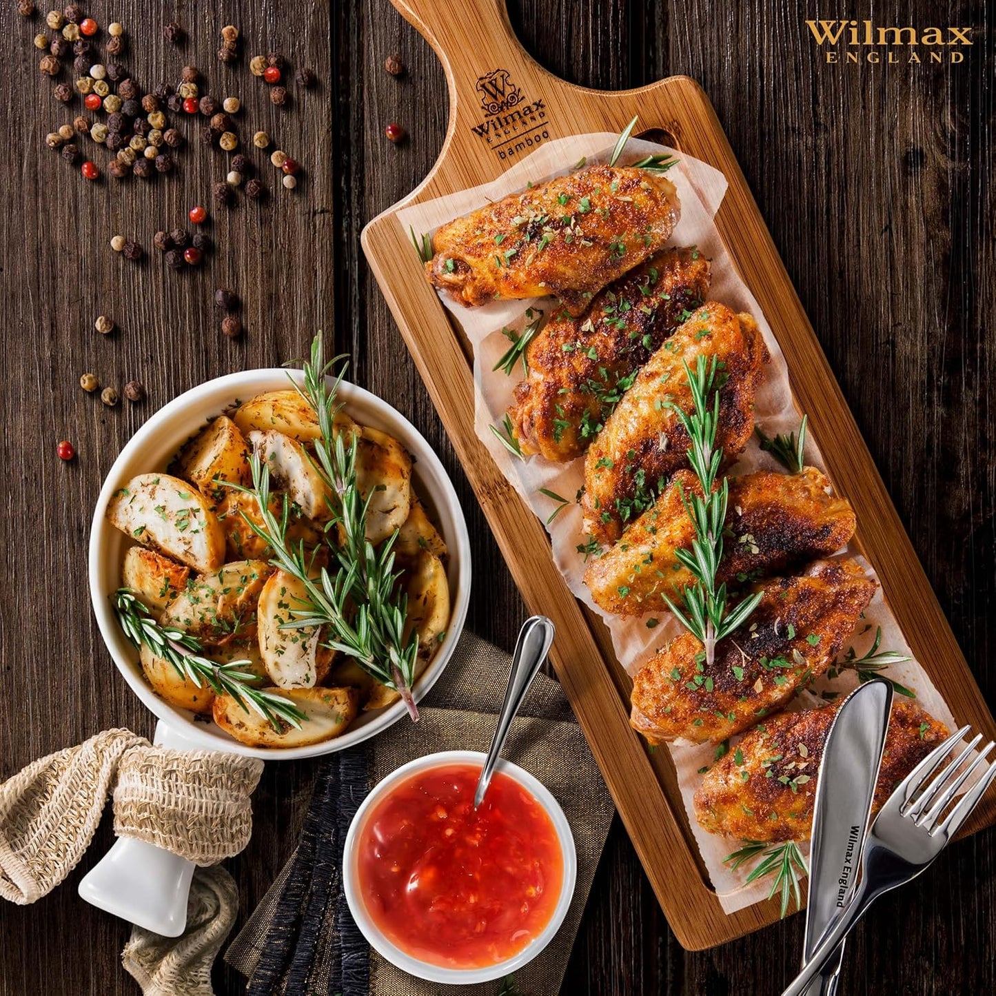 Wilmax Bambus Serviertablett 45,5 x 12 cm WL-771009/A