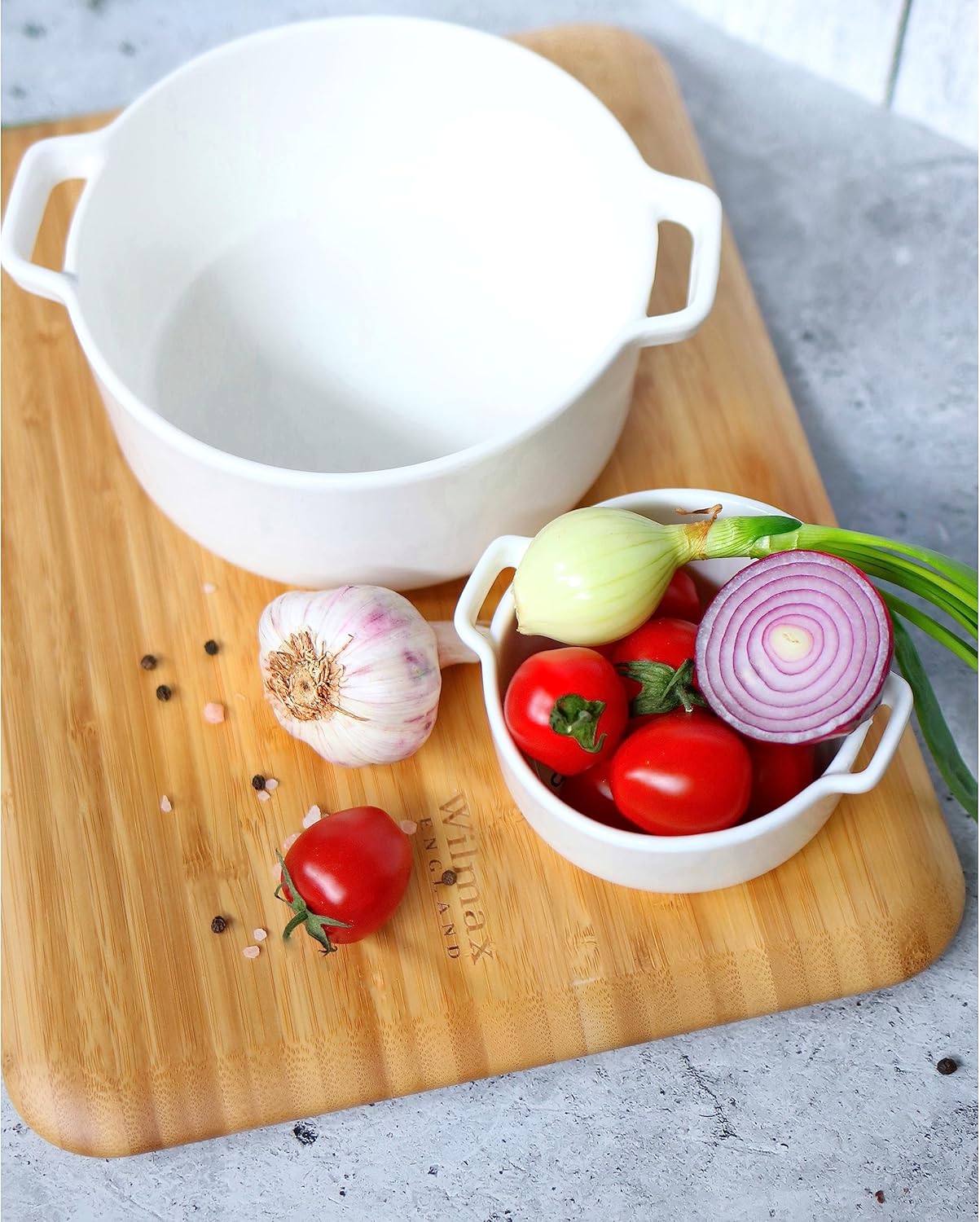 Wilmax Auflaufform mit Griffen 510 ml Weißporzellan WL-997034/A