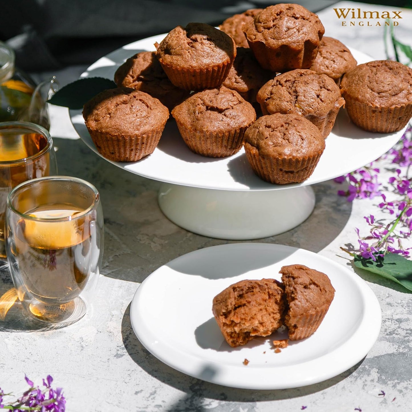 Wilmax Porzellan Kuchenständer, Weiß, 25 cm – WL-996128/A