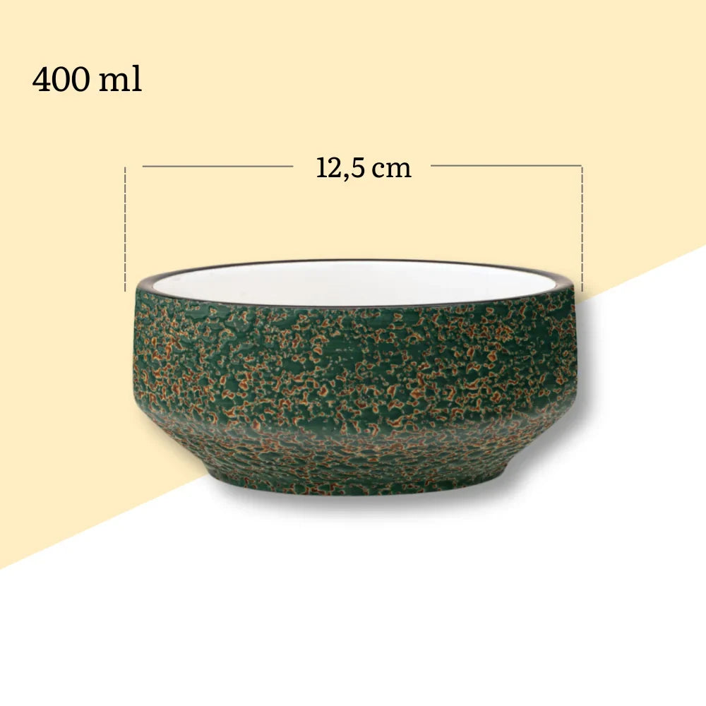 Wilmax England Schaal 400 ml 12,5 Groen Porselein