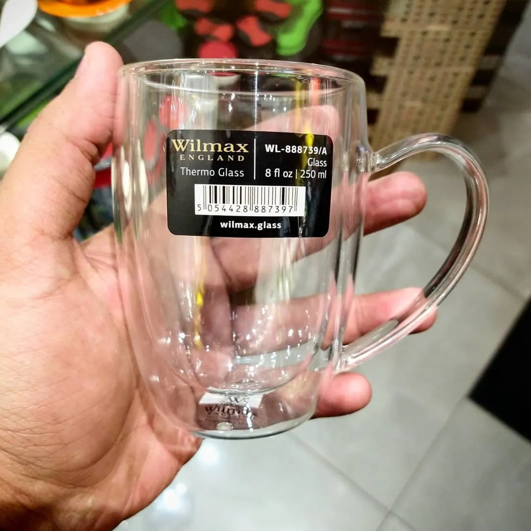 Wilmax Dubbelwandig Glas 250 ml Transparant
