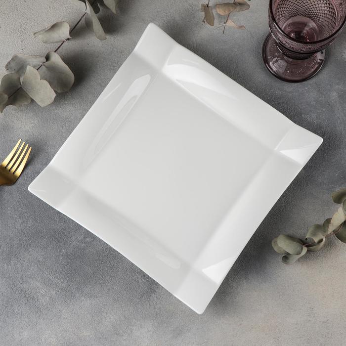 Wilmax Dinner Plate 25x25 cm Porcelain, White WL-991232/A
