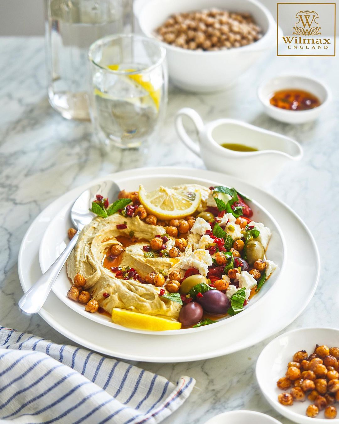 Wilmax Porzellan Speiseteller, 25,5 cm, Weiß – WL-991249/A