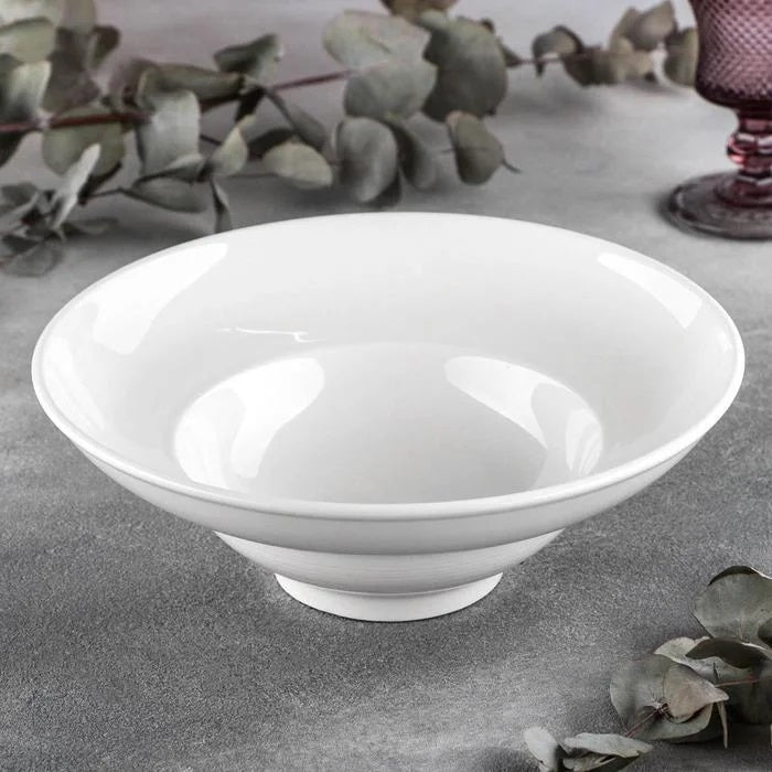 Wilmax Diep Bord Wit Porselein 25 cm 470 ml Set van 2