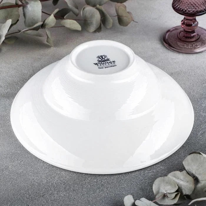Wilmax Diep Bord Wit Porselein 25 cm 470 ml Set van 2