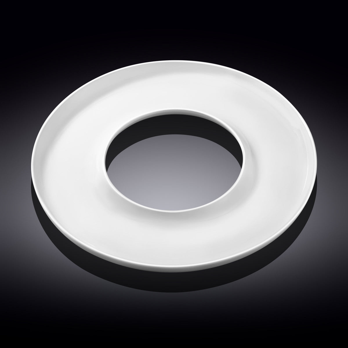 Wilmax Serveerbord 30 cm van Porselein, Wit