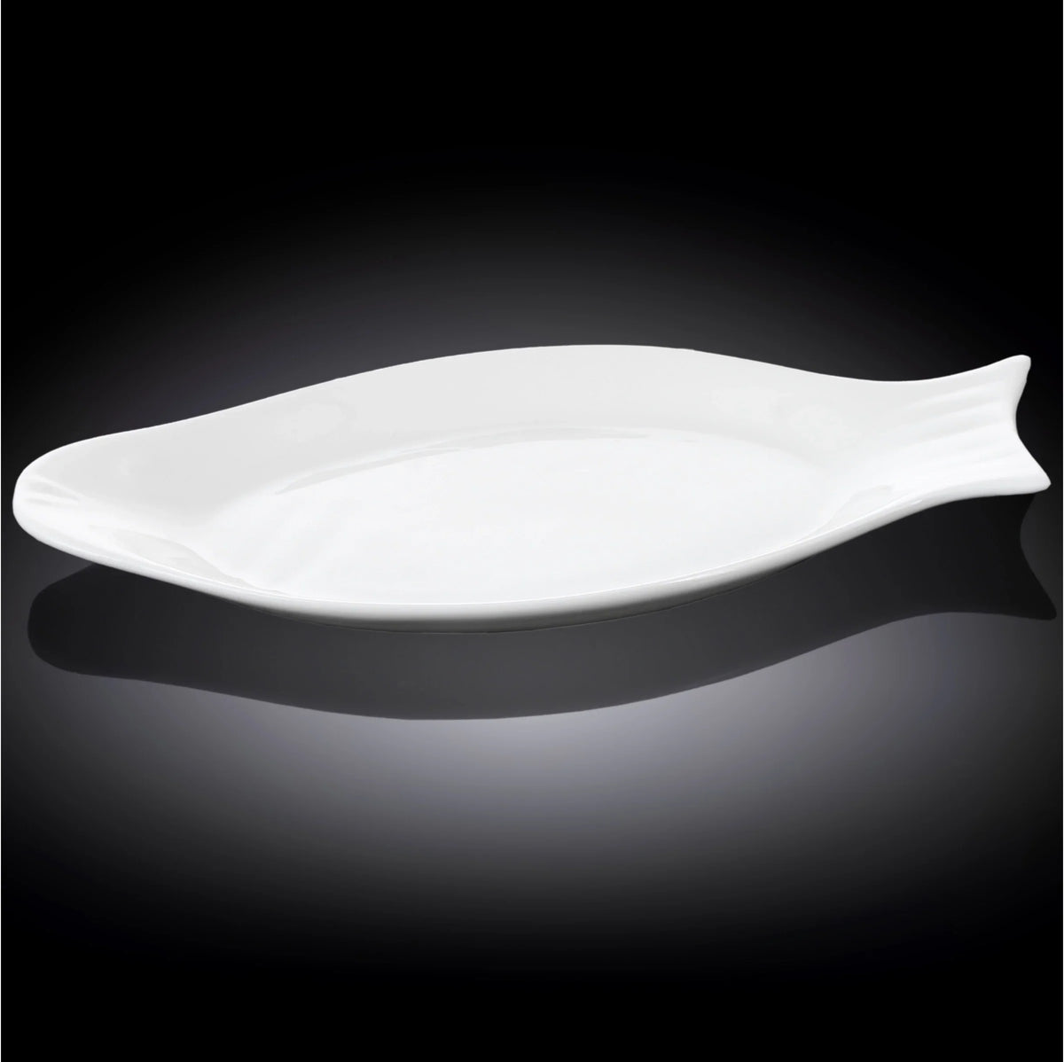 Wilmax England Vischaal 46 cm van Porselein Wit
