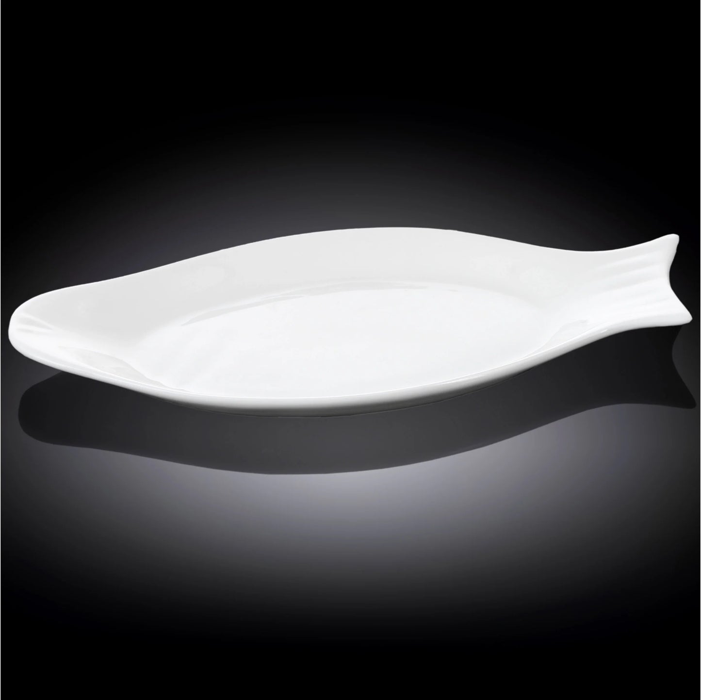 Wilmax England Vischaal 46 cm van Porselein Wit