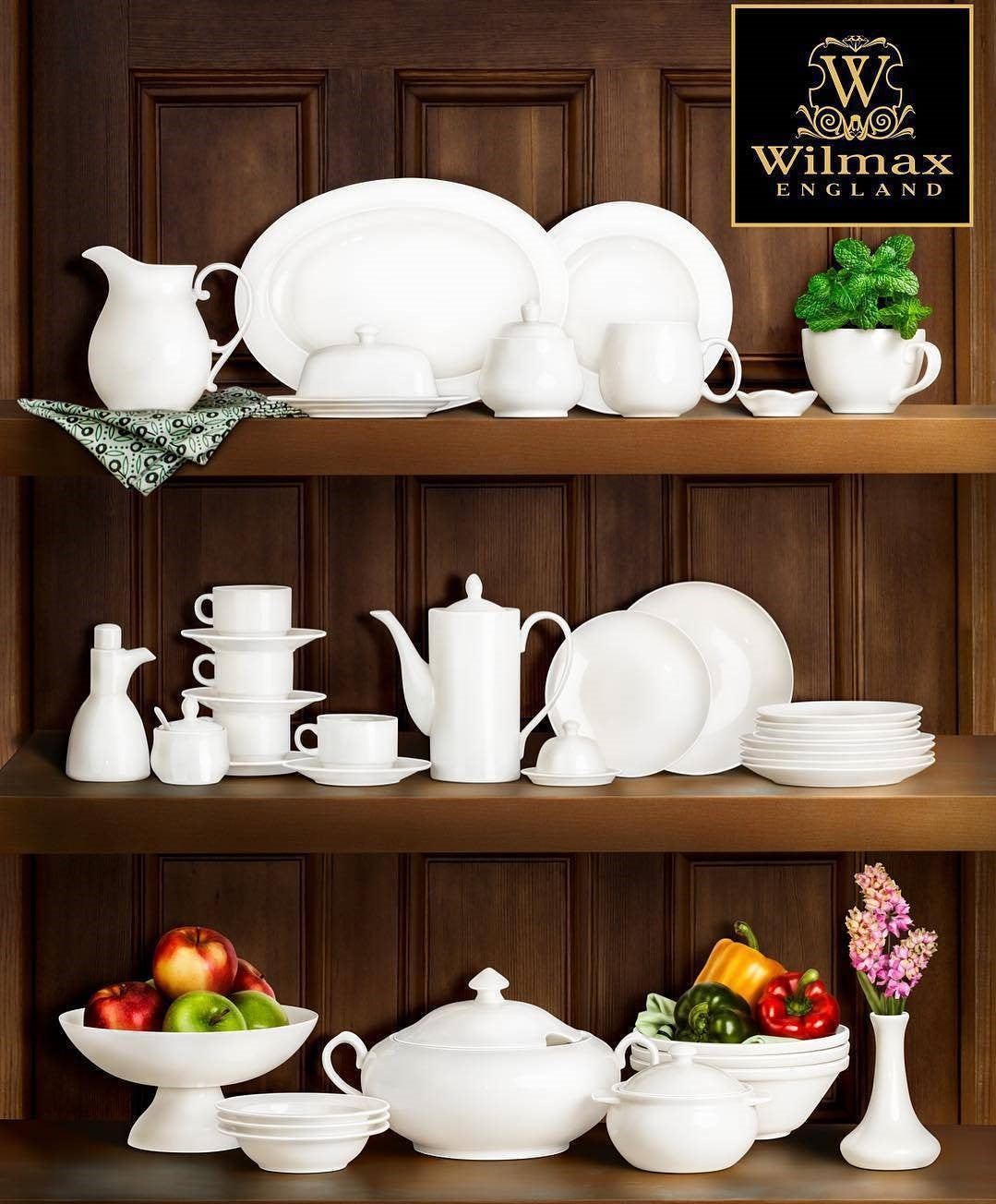 Wilmax WL-992491/A Terrine with lid 2800ml Porcelain White