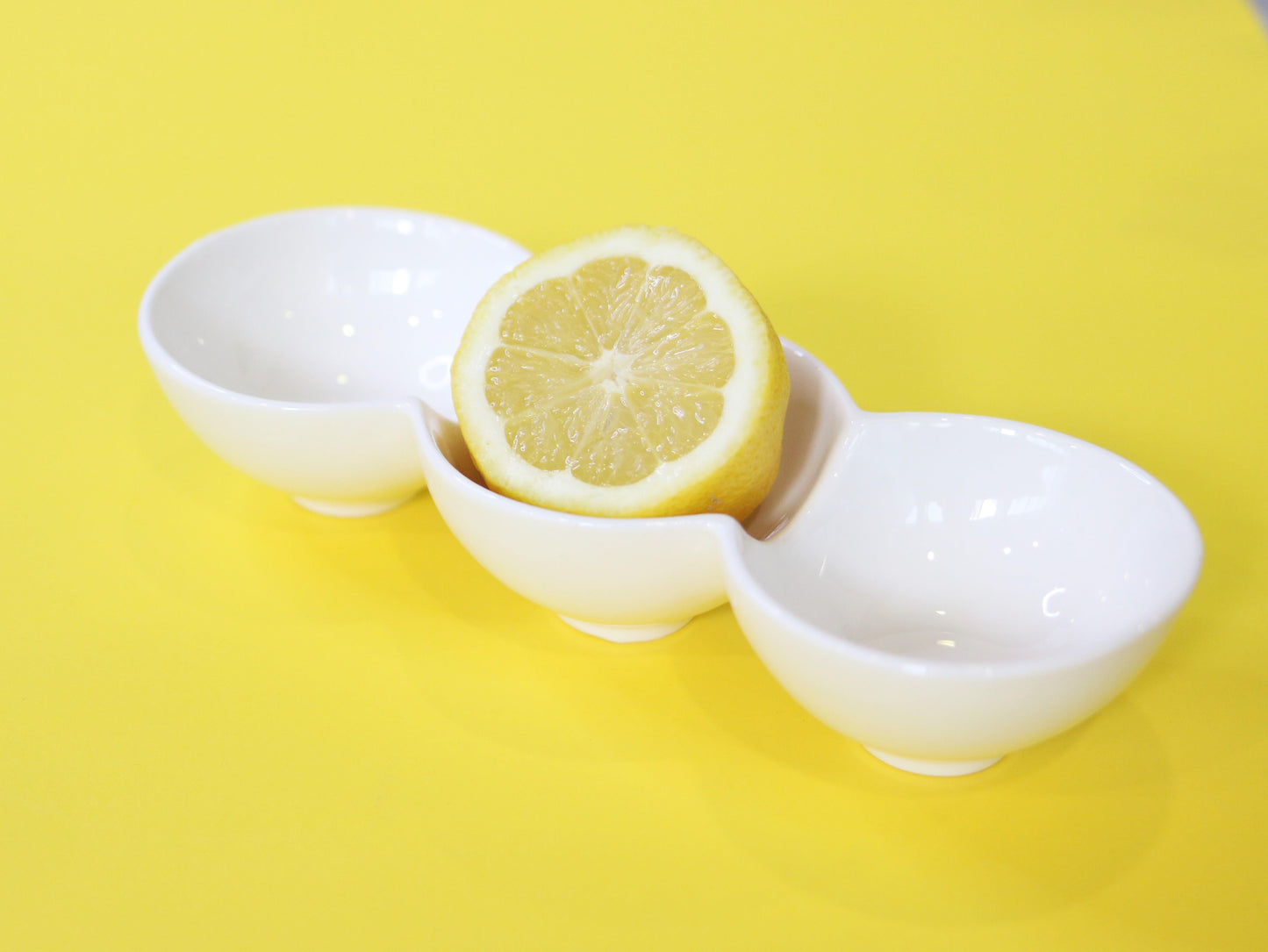 Wilmax Geteilter Teller Weiß 26 cm – Hochwertiges Porzellan – WL-992601/A