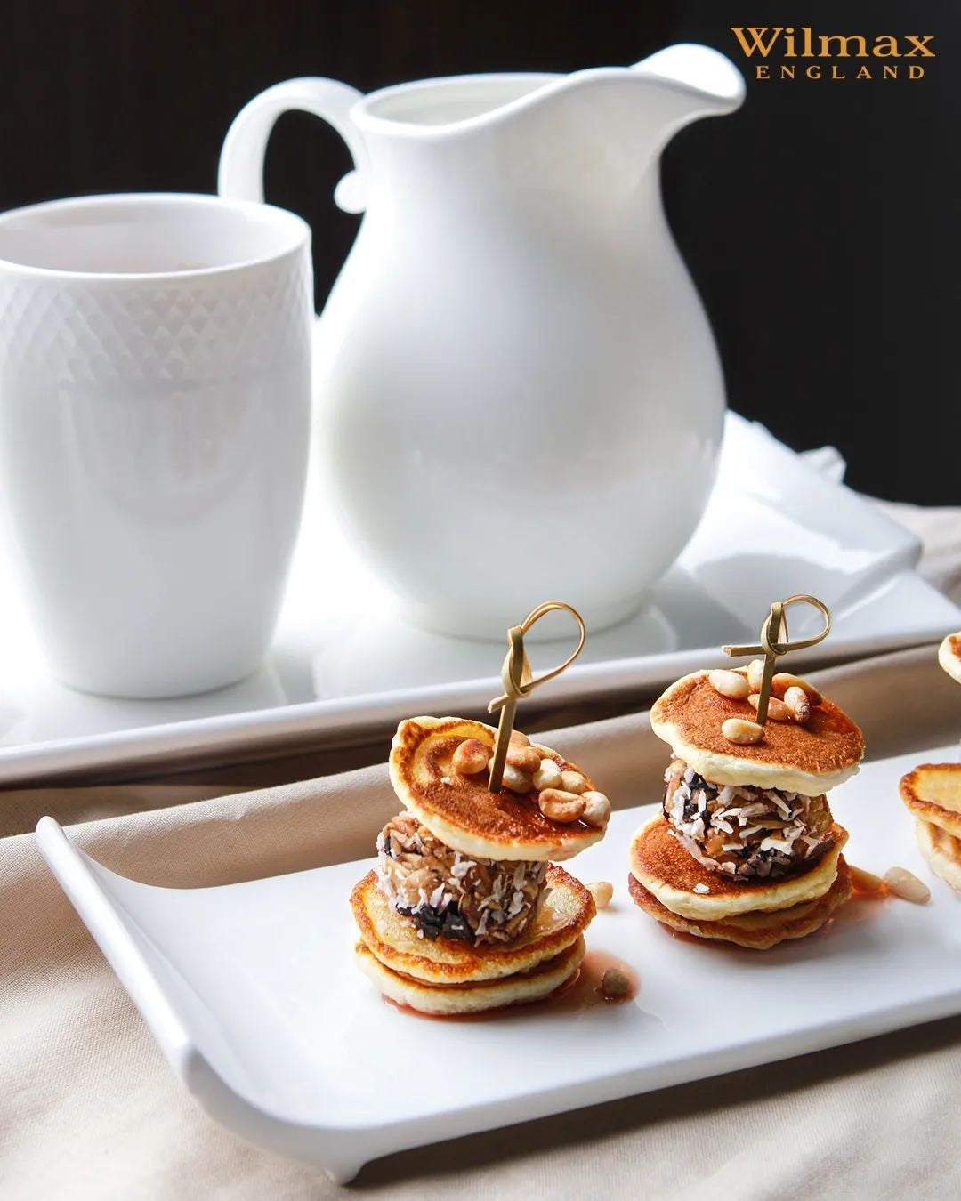 Wilmax Porzellan Servierplatte, 30,5 x 9,5 cm, WL-992621/A