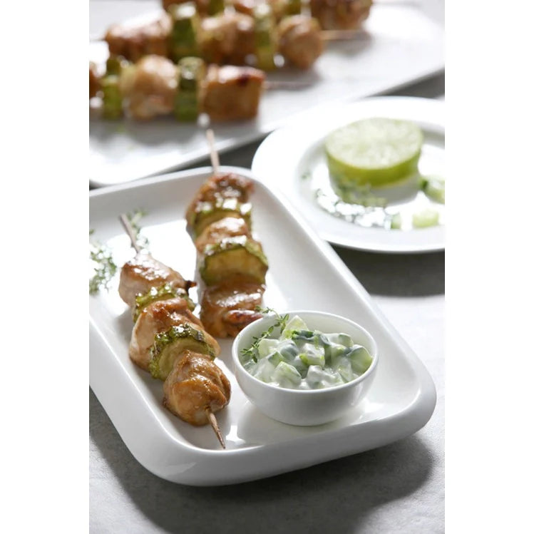 Wilmax England Rechteckige Porzellanplatte, 36 x 22 cm, WL-992662/A