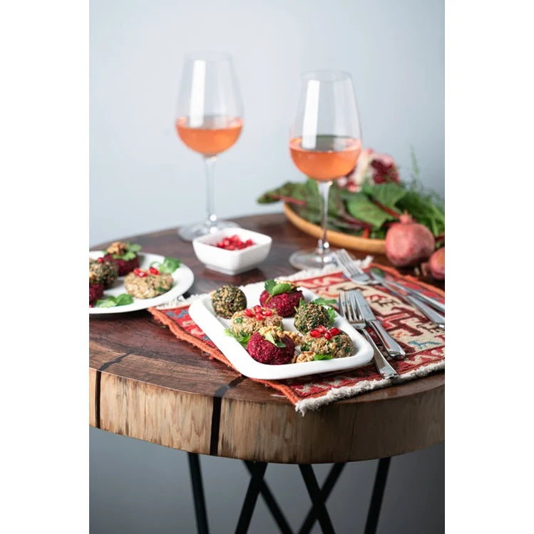 Wilmax England Rechteckige Porzellanplatte, 36 x 22 cm, WL-992662/A