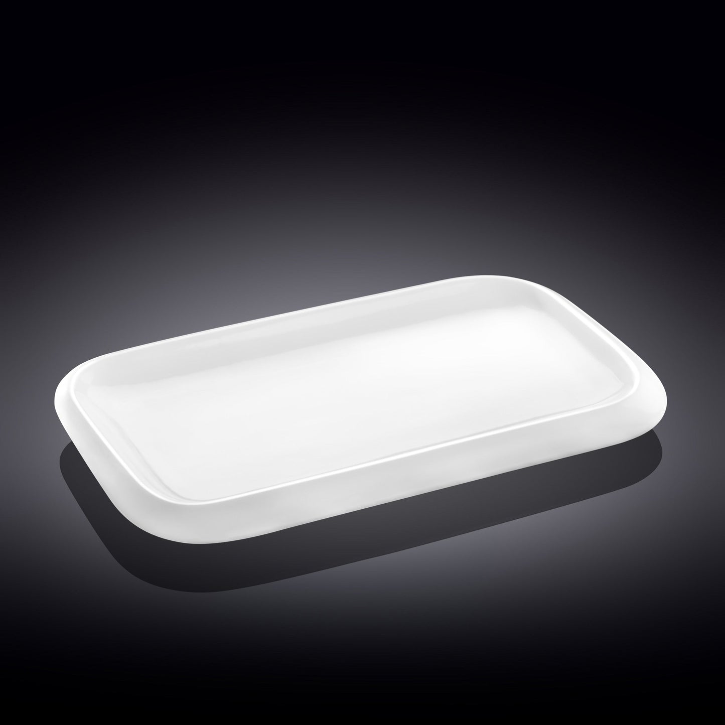 Wilmax England Rechteckige Porzellanplatte, 36 x 22 cm, WL-992662/A