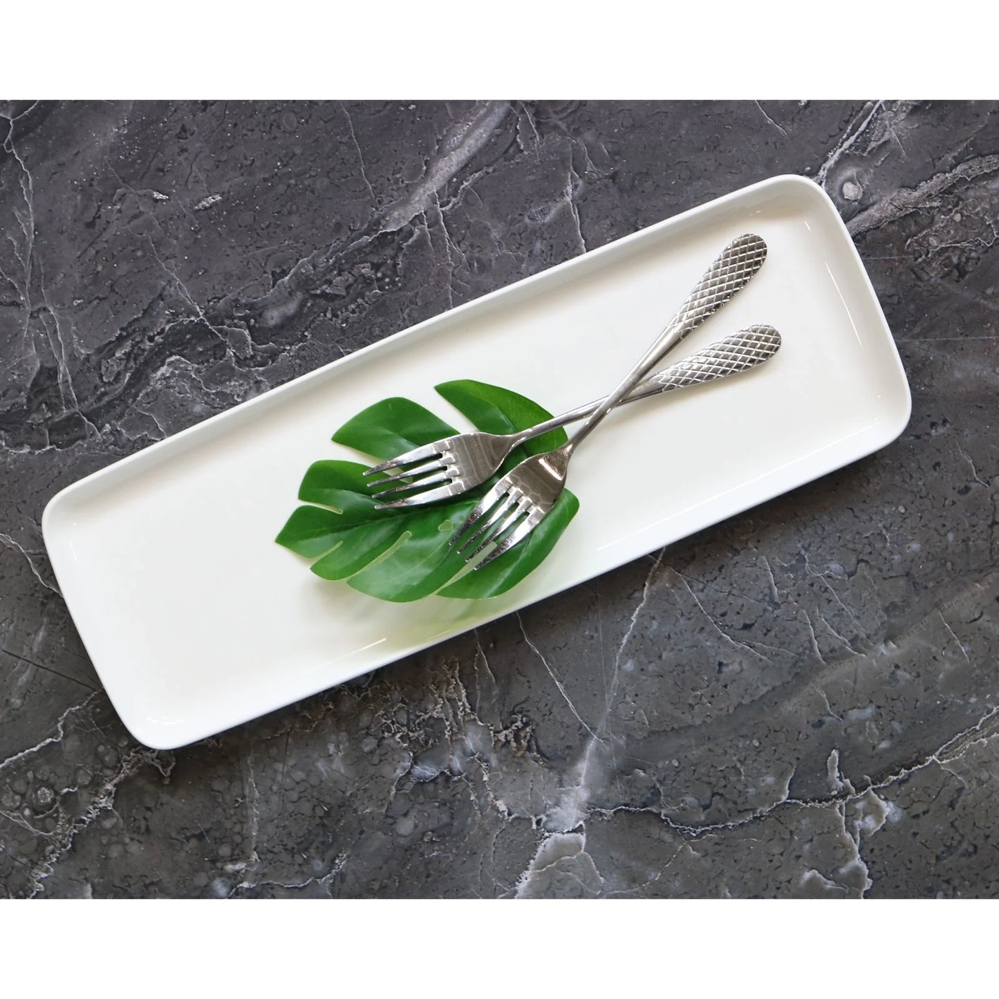 Wilmax porseleinen serveerblad 39x13 cm, wit WL-992673/A