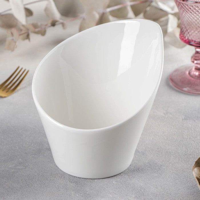 Wilmax Schaal 14 cm van Porselein, Wit WL-992774/A