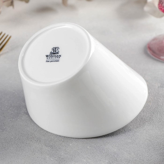 Wilmax Schaal 14 cm van Porselein, Wit WL-992774/A