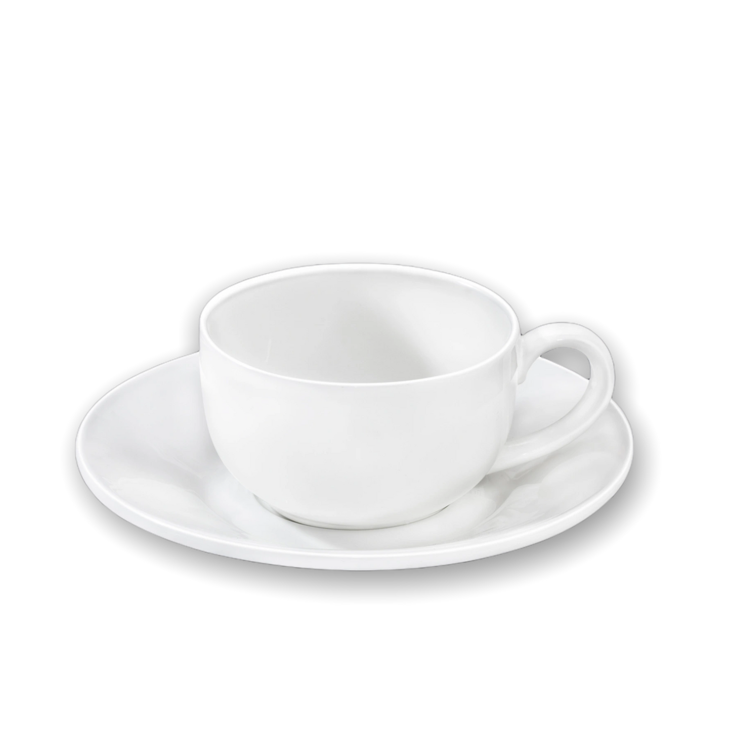 Wilmax Kaffee Tassen & Untertassen Set 6-teilig 100 ml Porzellan WL-993002/6C